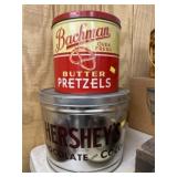 Cocoa and Pretzel Tins