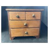 4 Drawer Softwood Doll Dresser