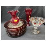 Ruby and Coinspot Glassware