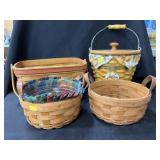 (4) Longaberger Baskets
