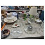 Chinaware, Pattern Glass, Pitcher and Bowl