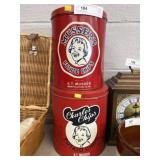 (2) S.T. Musser Chip Canisters