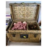Doll Chest with Vintage Doll Clothing