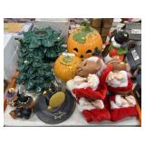 Damaged Ceramic Christmas Tree, Seasonal Decor