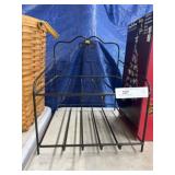 Wrought Iron Basket Rack