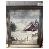 Ruth Baumgardner Framed Oil On Board