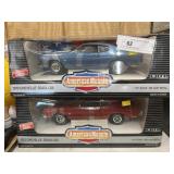 (2) 1:18 Scale Diecast Cars