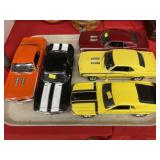 (5) 1:18 Scale Diecast Cars