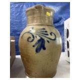 Stoneware Slip Decorated Pitcher