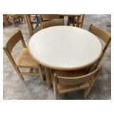 48" Circular Library Table w/ Chairs
