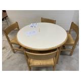 48" Circular Library Table w/ Chairs