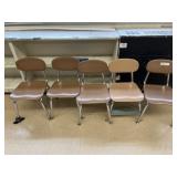 (5) Elementary Student Chairs (Tan)