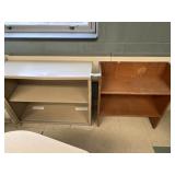 (2) Storage Shelves (Steel & Wood)