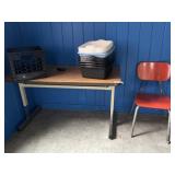 48" Adj. Work Table w/ Chair