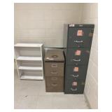 2 File Cabinets & Bookcase