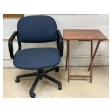 Office Chair & Folding Table