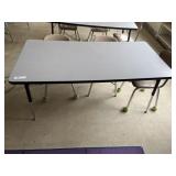 Adjustable Student Table & 3 Chairs