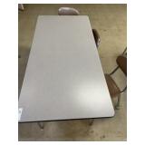 Adjustable Student Table & 3 Chairs