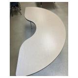 6ft Half Circular Work Table