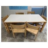 60" Library Table w/ Chairs