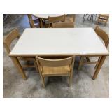 60" Library Table w/ Chairs