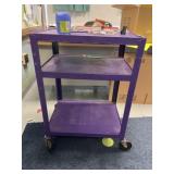 Purple Media Cart