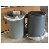 (2) Brute Trash Cans