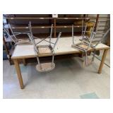 6ft Student Work Table & 4 Chairs