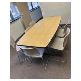 Small Conference Table & 7 Chairs