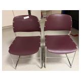 (2) Metal Framed Office Chairs