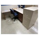 Office Desk, File Cabinet & Office Chair