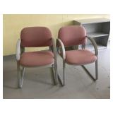 (2) Upholstered Arm Chairs