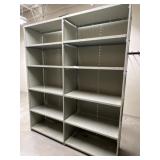 2-section Metal Shelving Unit