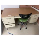 5ft Double Pedestal Office Desk w/ Chair