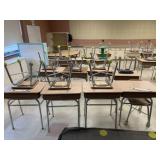 (12) Student Desks w/ Chairs