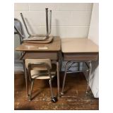 (2) Student Desks w/ Chairs