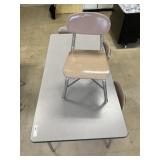 Adjustable Student Table & 4 Chairs