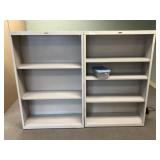 (2) 36"W x 56"H Metal Shelving Units