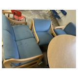 4 Pc. Upholstered Library Furniture