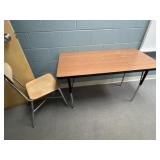 4ft Adjustable Work Table & Chair