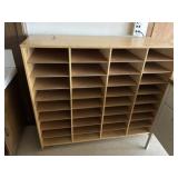 Wood File Organizer on Wheels