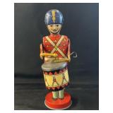 J.Chein Tin Litho Wind-Up Drummer
