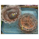 (5) Pieces of Pink Depression Glass