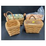 (4) Longaberger Baskets