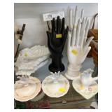 Porcelain Ring Holders with Bureau Trays