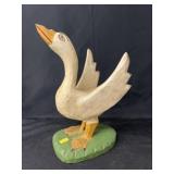 Strawser Carved Wood Goose