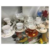 Chinaware Cups and Saucers