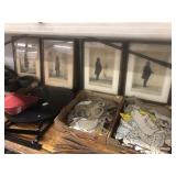 (5) E.B Kellogg Framed Silhouettes