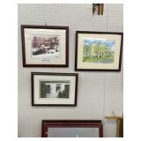 (3) Framed Prints
