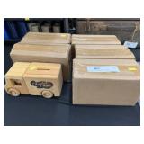 (6) Charles Chips Wooden Truck Still Banks